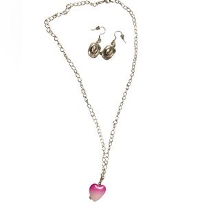 New cowgirl silver jewelry set